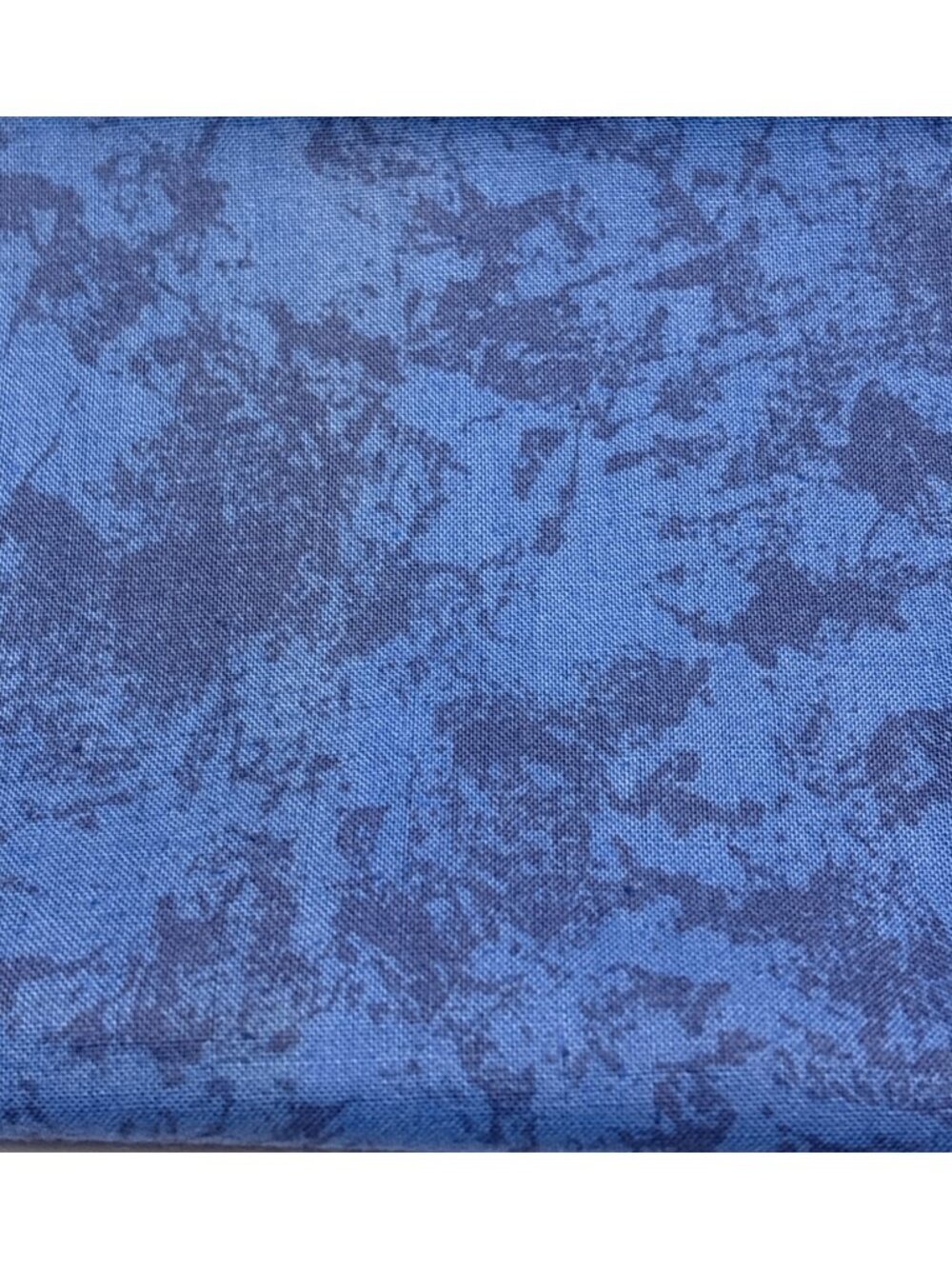Blue Marble Pattern Cotton Fat Quarter Fabric 18x22"Sewing Quilting Crafts